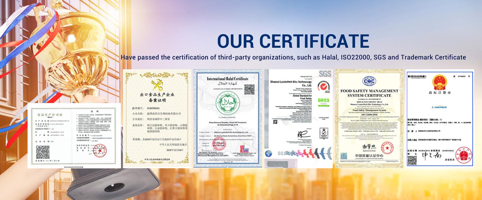 Lonierherb cert Lonierherb cert